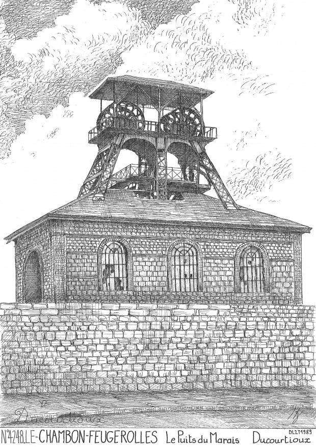 N� 42048 - LE CHAMBON FEUGEROLLES - puits du marais